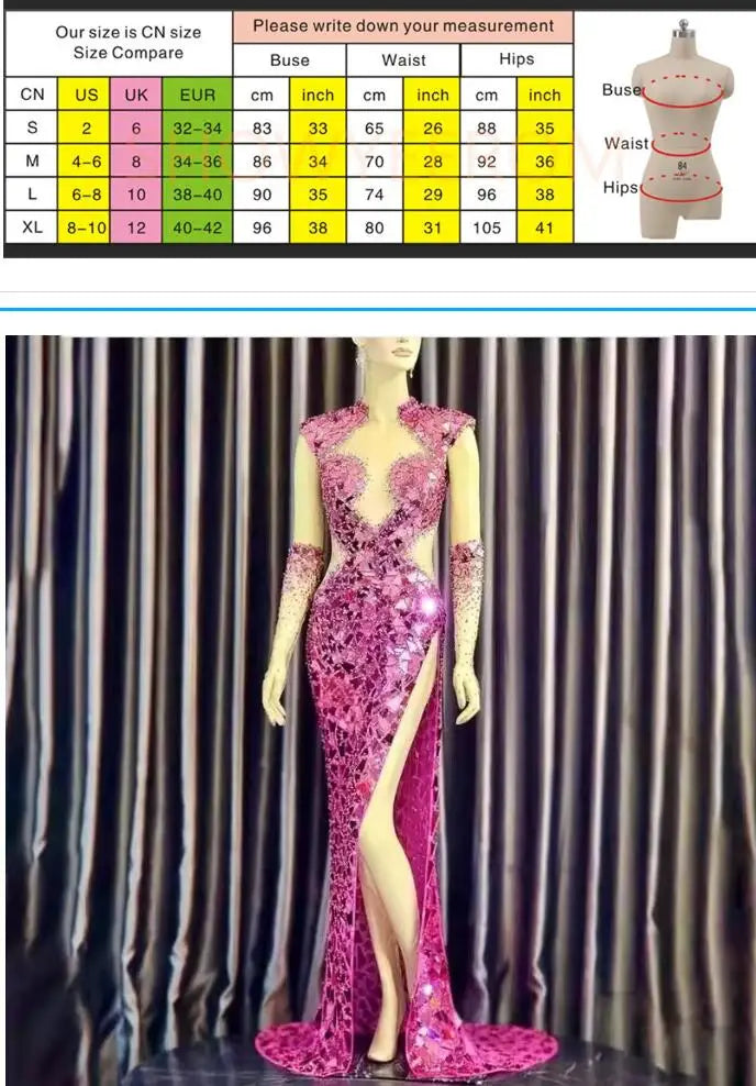 New Nightclub Bar Sexy Backless Evening Dress Rose Red Summer Hot Sale Party Abito Da Cerimonia Donna Abito Luxury Elegante Gala